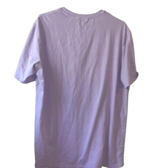 Mens Lavender Graphic T-Shirt With Black Dragon Print Shein XL Cotton/Spandex Bl - Picture 5 of 7